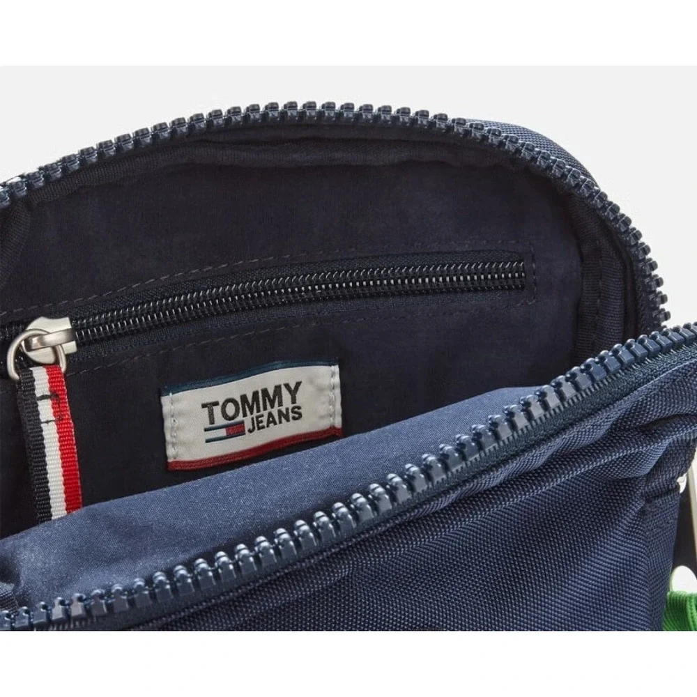 VtG TOMMY HILFIGER HERITAGE Crossbody Messenger BAG Pink Classic‎ Tommy Logo Y2K